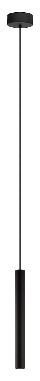 1 Light Led Single Tube Pendant W/ Matte Black Finish by Eglo