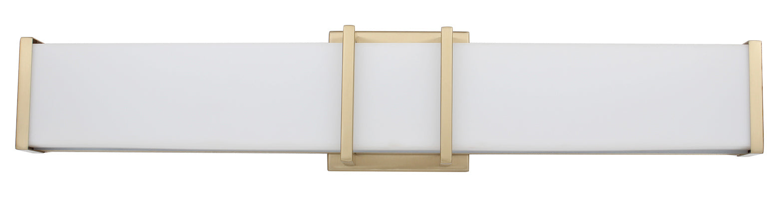 1 Light Led Vanity Light W/ Brushed Gold Finish And Acrylic Shade by Eglo