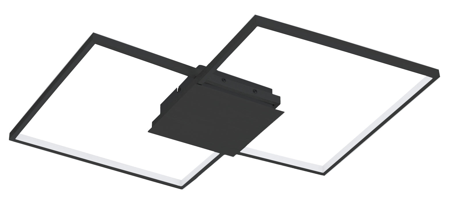 Led Ceiling Wall Light W/ Matte Black Finish by Eglo