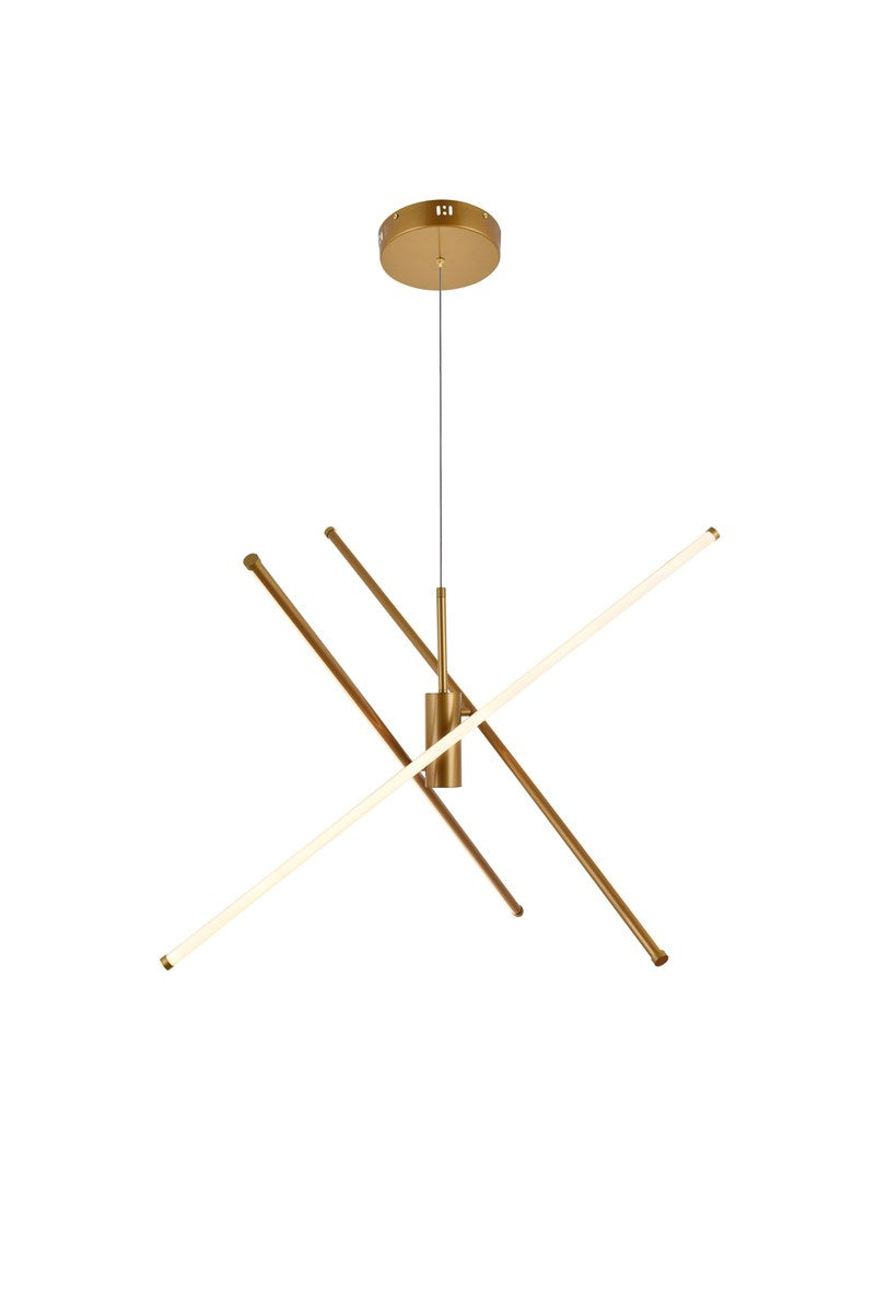 3 Light Gold Pendant by Living District