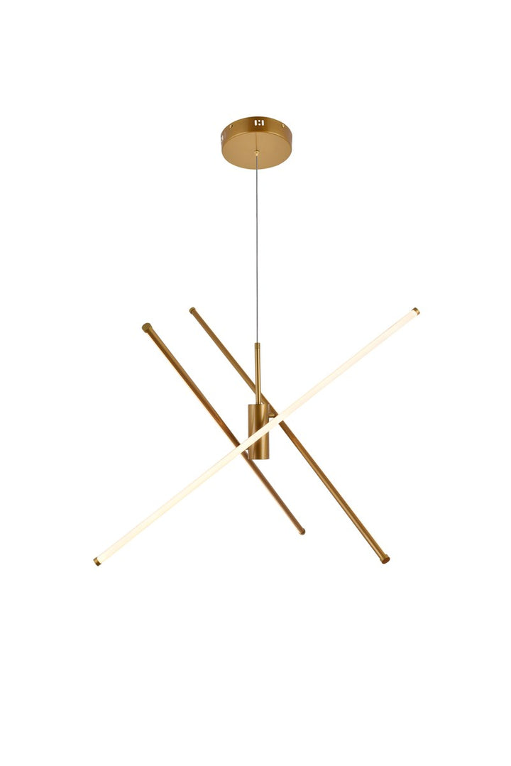 3 Light Gold Pendant by Living District