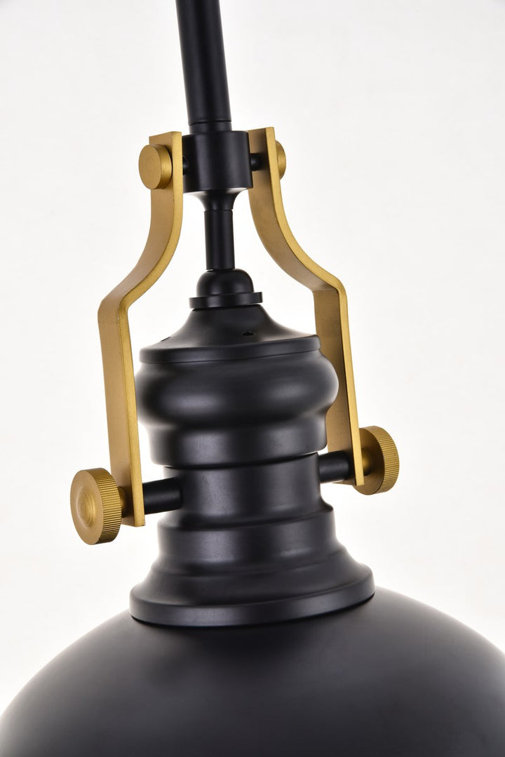 1 Light Matte Black Pendant