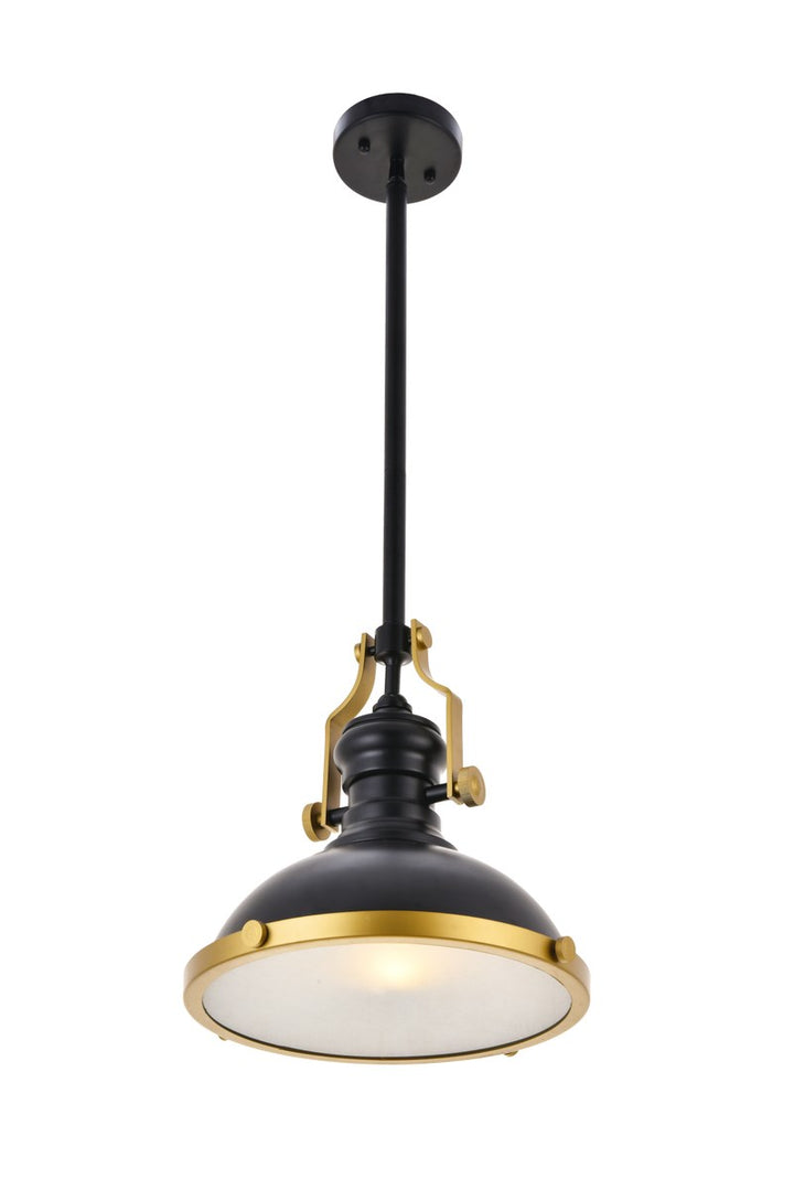 1 Light Matte Black Pendant