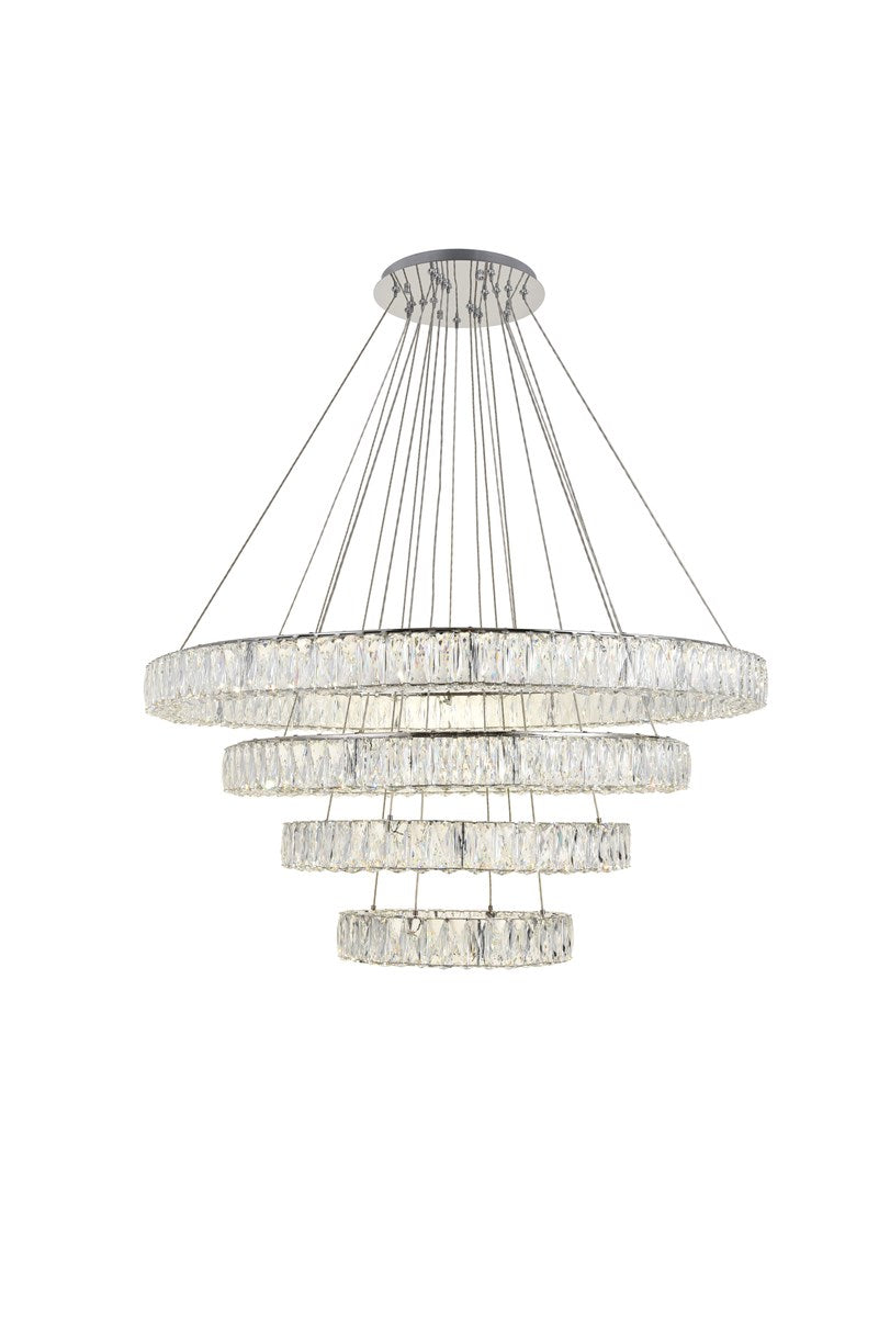 Integrated Led Chip Light Chrome Chandelier Clear Royal Cut Crystal by Elegant Lighting