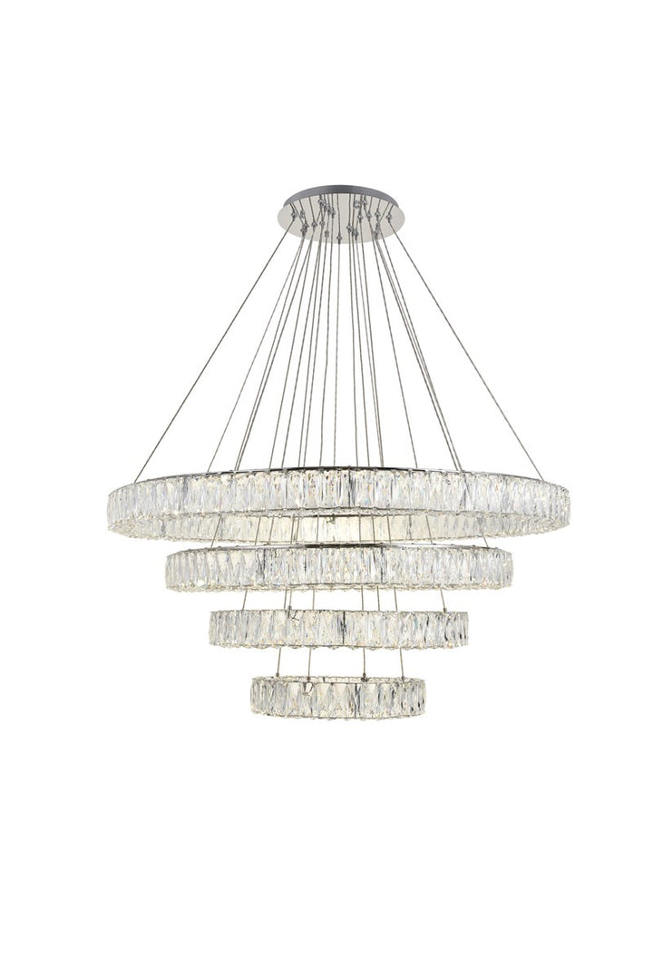 Integrated Led Chip Light Chrome Chandelier Clear Royal Cut Crystal by Elegant Lighting