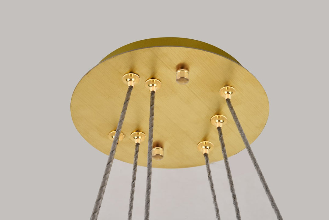Integrated Led Chip Light Gold Chandelier Clear Royal Cut Crystal