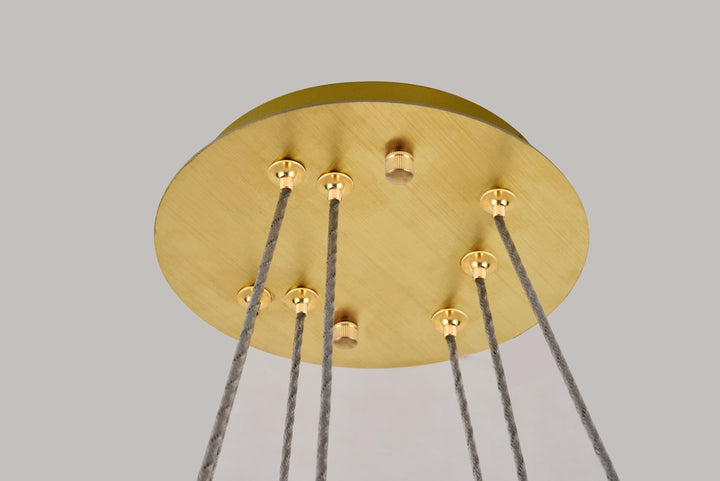 Integrated Led Chip Light Gold Chandelier Clear Royal Cut Crystal