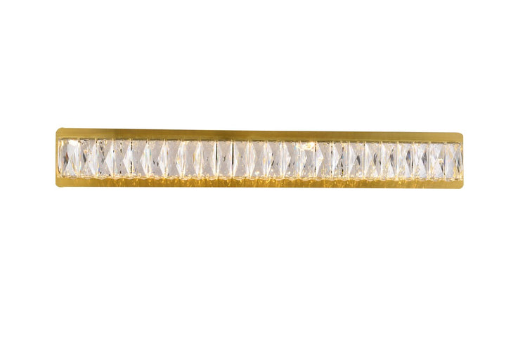 Integrated Led Chip Light Gold Wall Sconce Clear Royal Cut Crystal by Elegant Lighting