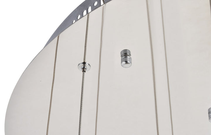 Led Light Chrome Pendant Clear Crystal