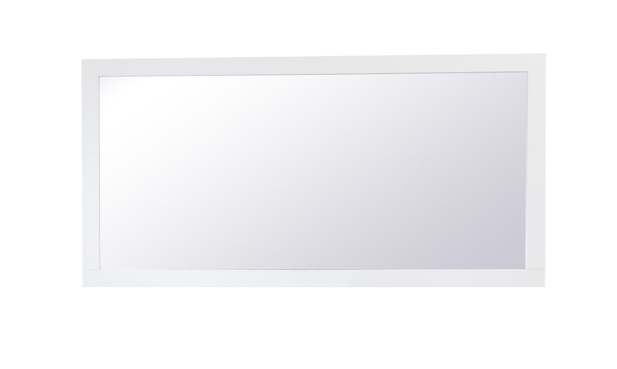 Rectangle Vanity Mirror 72 Inch In White by Elegant Decor