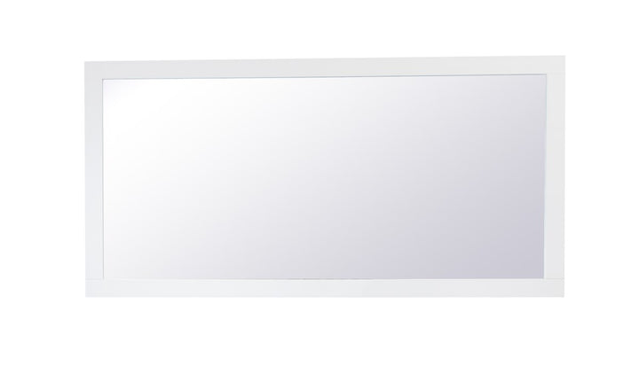 Rectangle Vanity Mirror 72 Inch In White by Elegant Decor