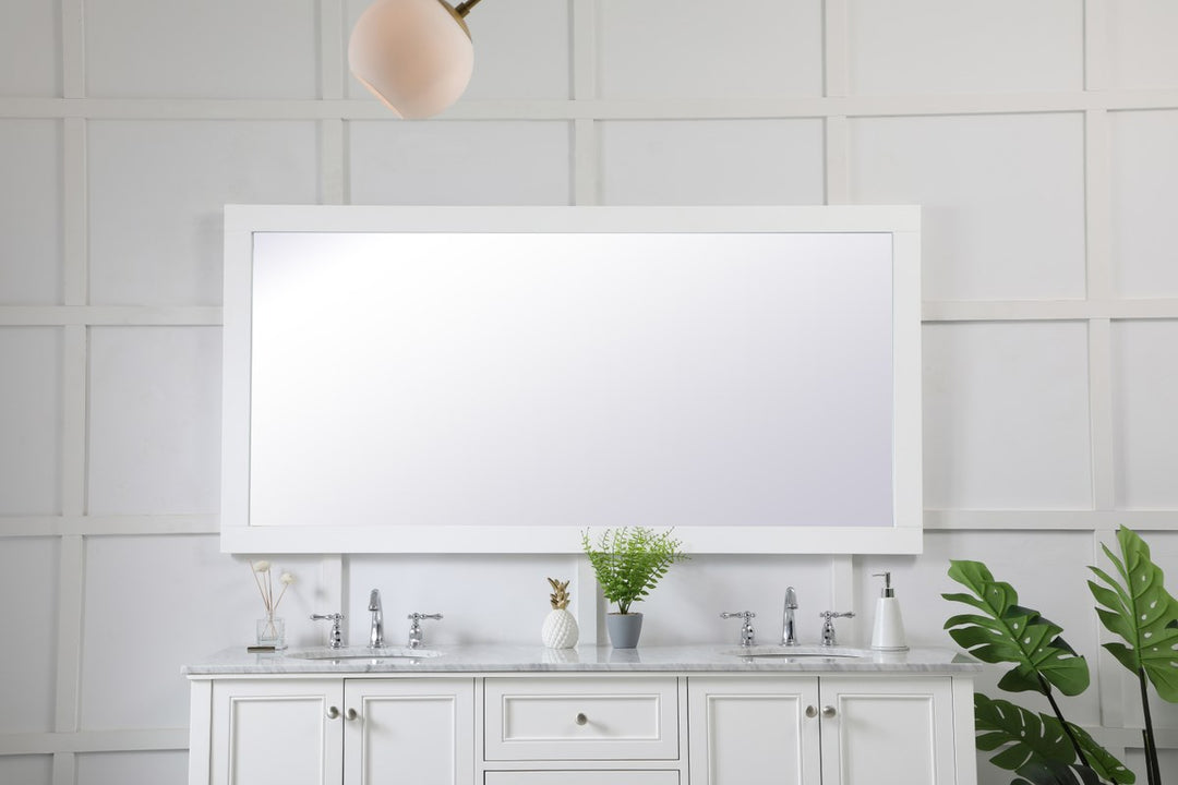 Rectangle Vanity Mirror 72 Inch In White