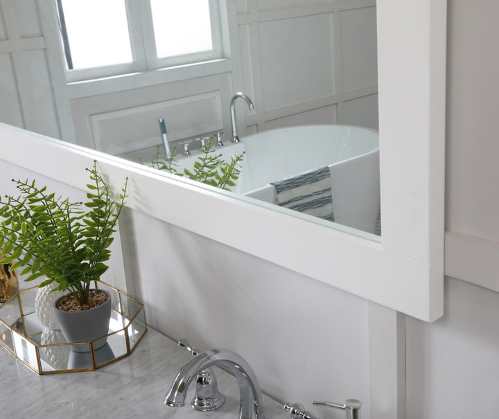 Rectangle Vanity Mirror 72 Inch In White