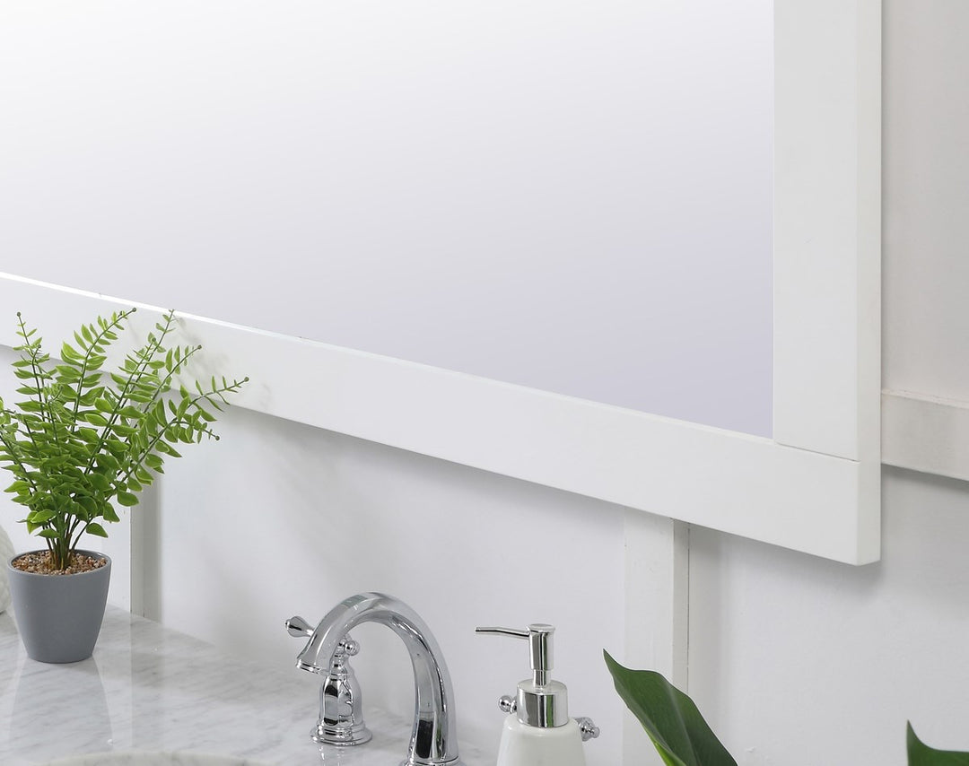 Rectangle Vanity Mirror 72 Inch In White