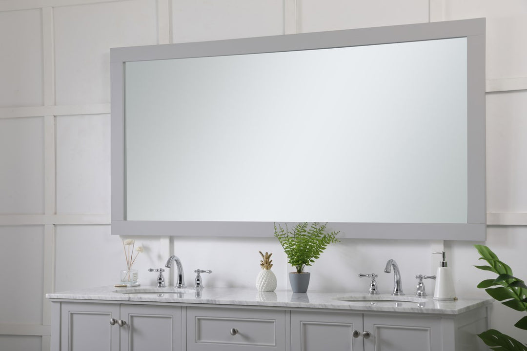 Rectangle Vanity Mirror 72 Inch In Grey