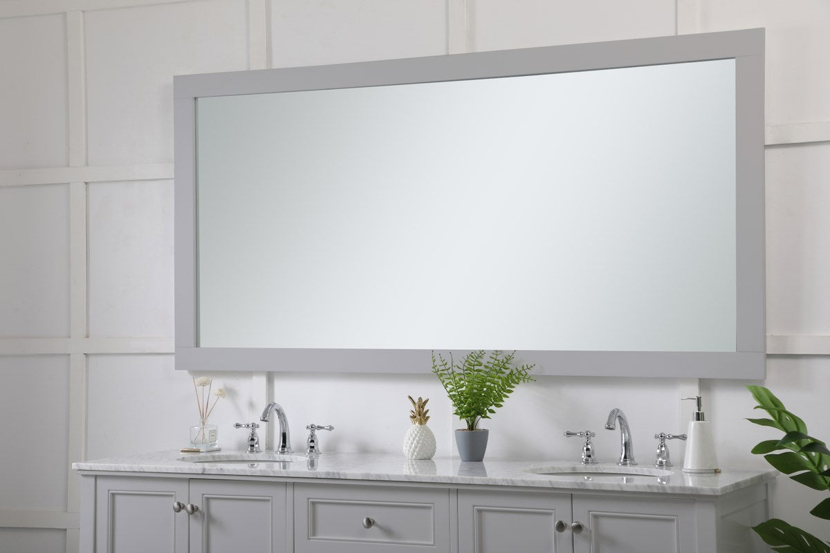 Rectangle Vanity Mirror 72 Inch In Grey