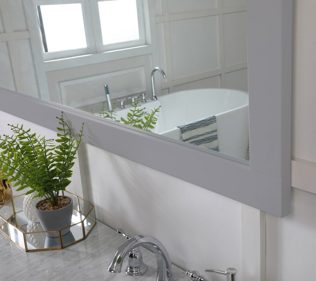 Rectangle Vanity Mirror 72 Inch In Grey