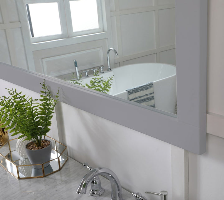 Rectangle Vanity Mirror 72 Inch In Grey