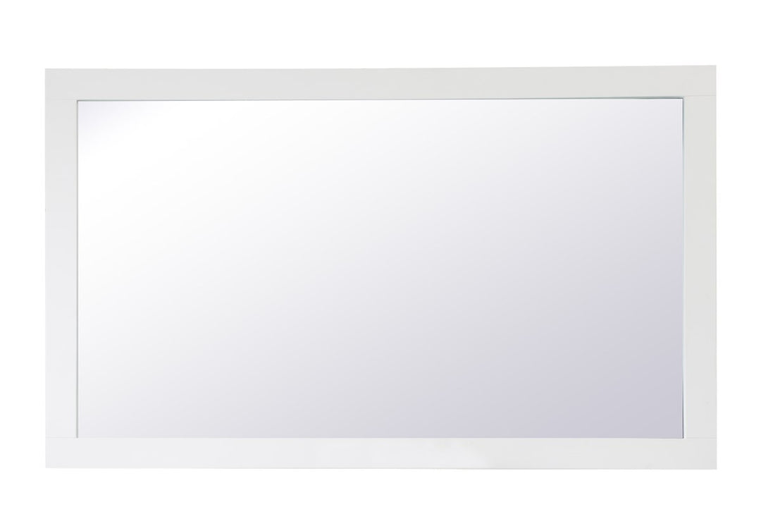 Rectangle Vanity Mirror 60 Inch In White by Elegant Decor