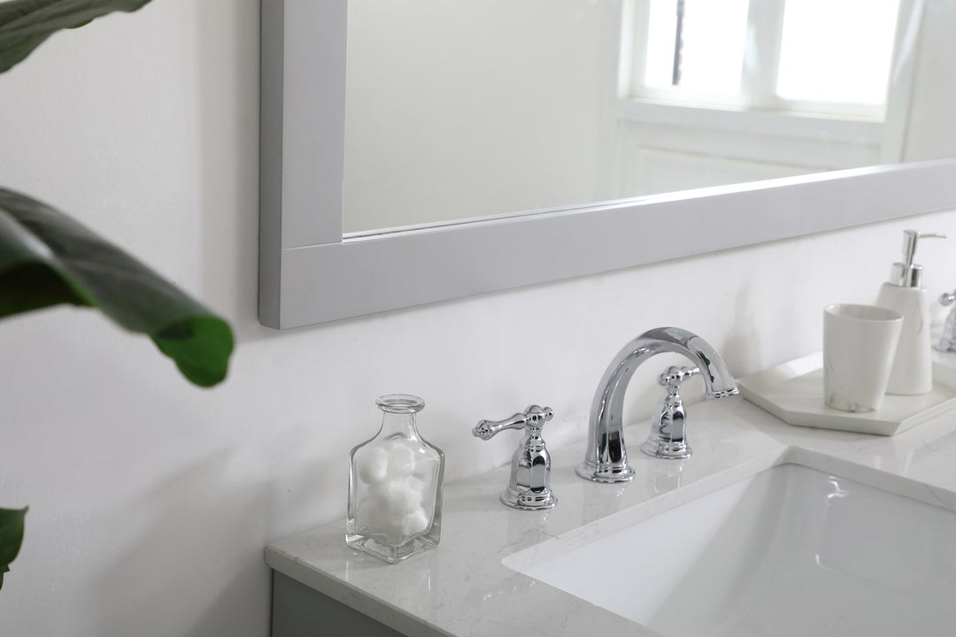 Rectangle Vanity Mirror 60 Inch In Grey