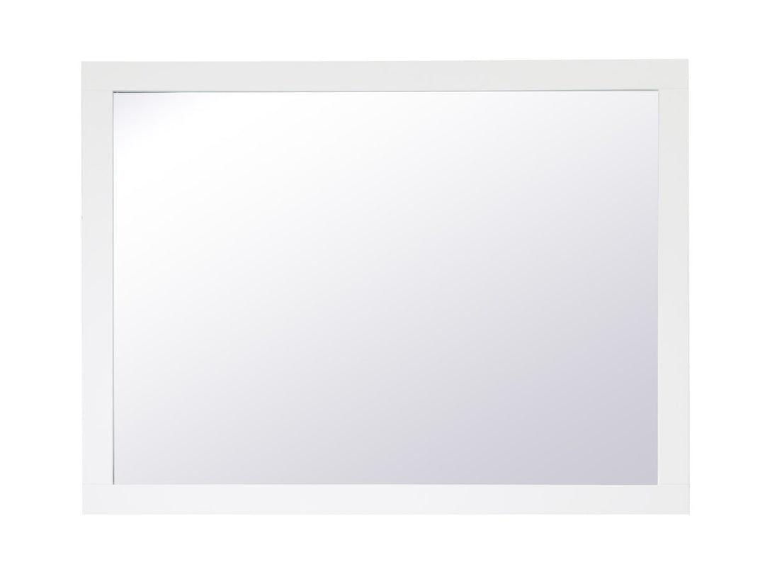 Rectangle Vanity Mirror 48 Inch In White by Elegant Decor