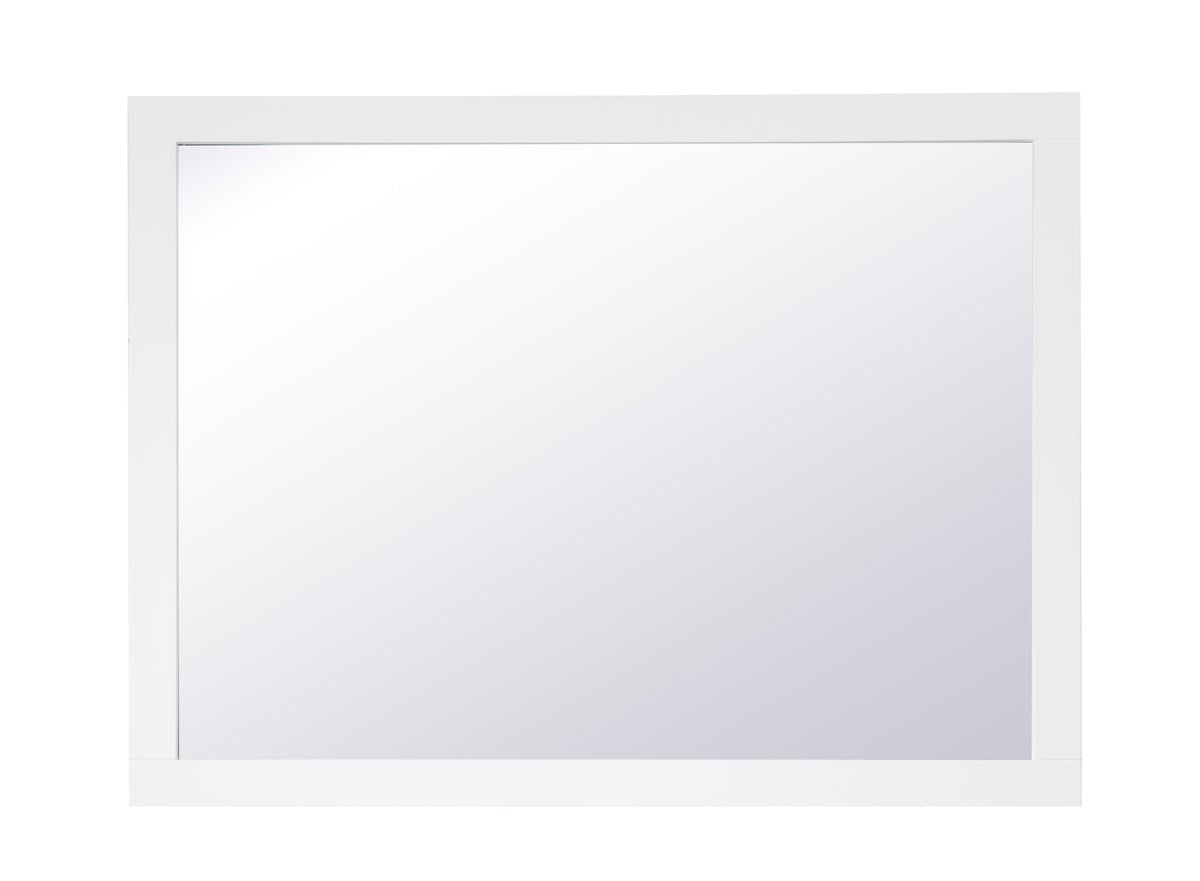 Rectangle Vanity Mirror 48 Inch In White by Elegant Decor