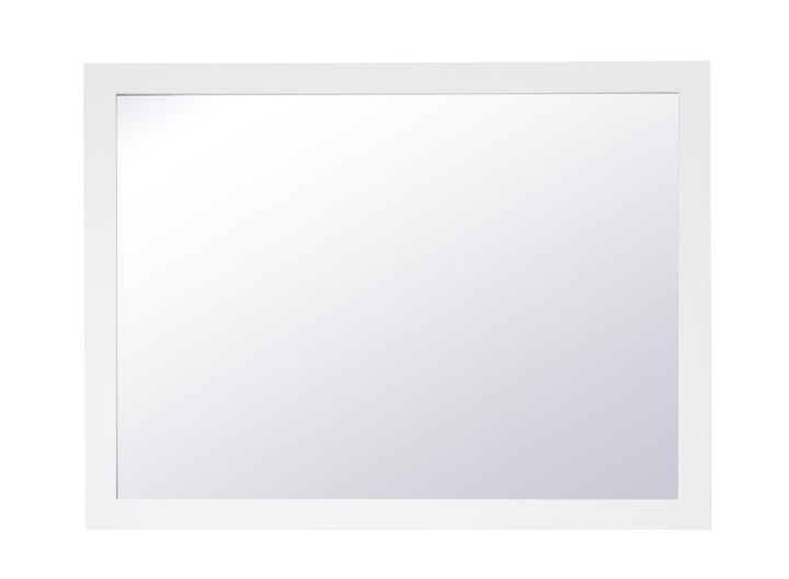 Rectangle Vanity Mirror 48 Inch In White by Elegant Decor