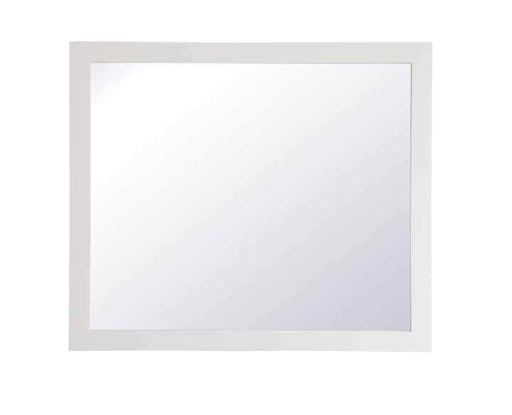 Rectangle Vanity Mirror 42 Inch In White by Elegant Decor