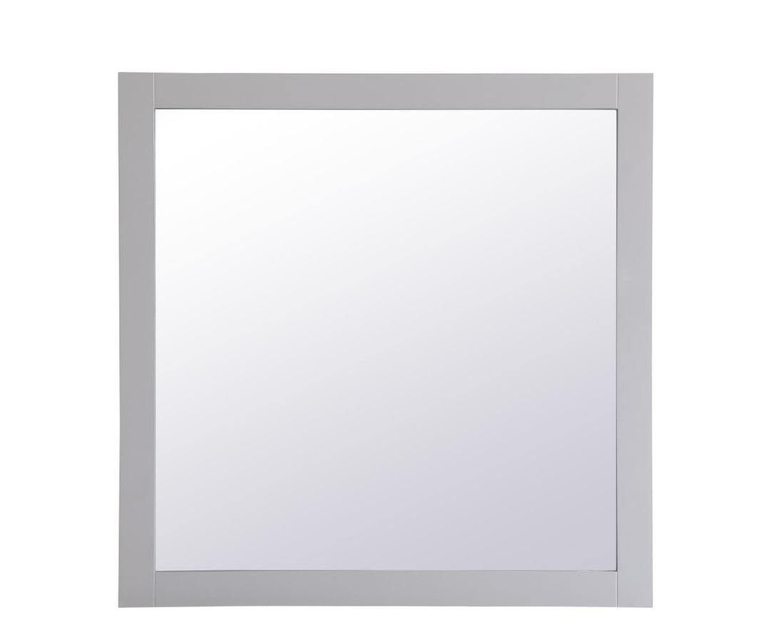 Square Vanity Mirror 36 Inch In Grey by Elegant Decor