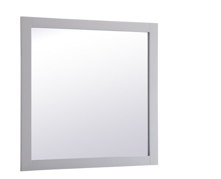 Square Vanity Mirror 36 Inch In Grey