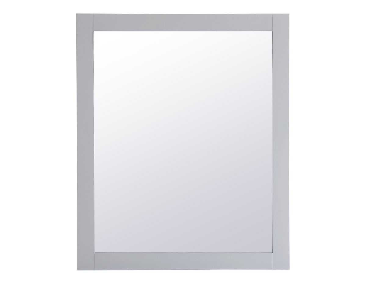 Rectangle Vanity Mirror 30 Inch In Grey by Elegant Decor