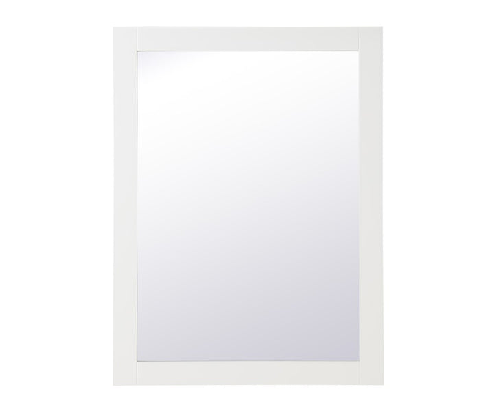 Rectangle Vanity Mirror 27 Inch In White by Elegant Decor