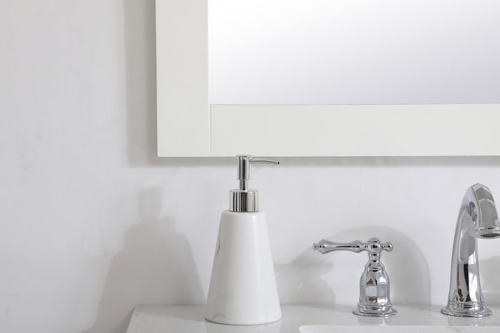 Rectangle Vanity Mirror 27 Inch In White