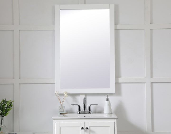 Rectangle Vanity Mirror 24 Inch In White