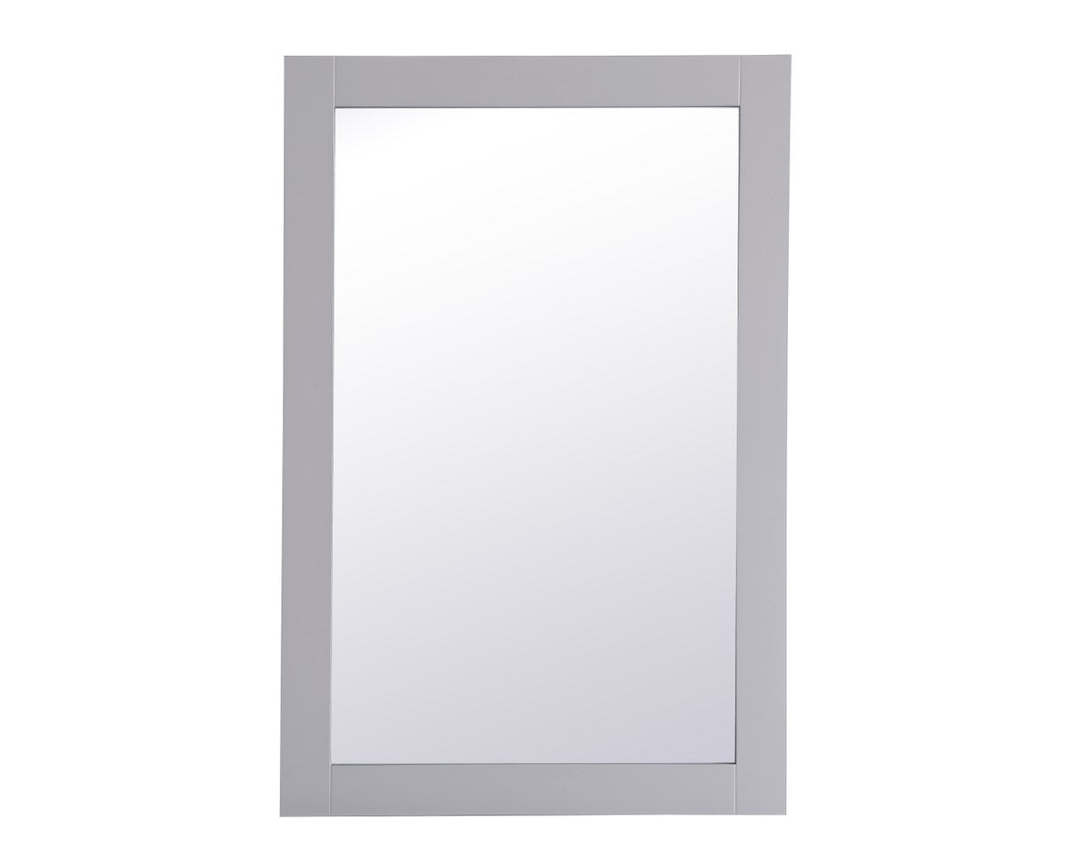 Rectangle Vanity Mirror 24 Inch In Grey by Elegant Decor