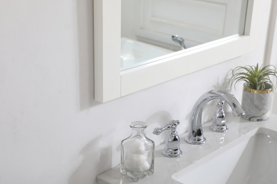 Rectangle Vanity Mirror 24 Inch In White