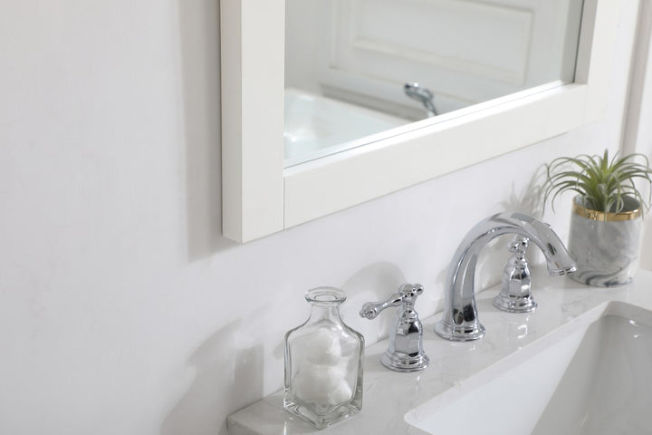 Rectangle Vanity Mirror 24 Inch In White