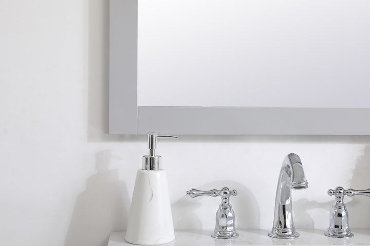 Rectangle Vanity Mirror 24 Inch In Grey