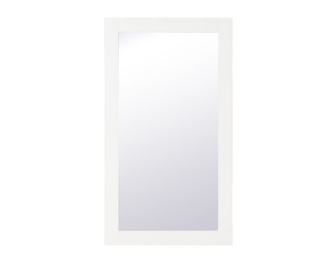 Rectangle Vanity Mirror 18 Inch In White by Elegant Decor