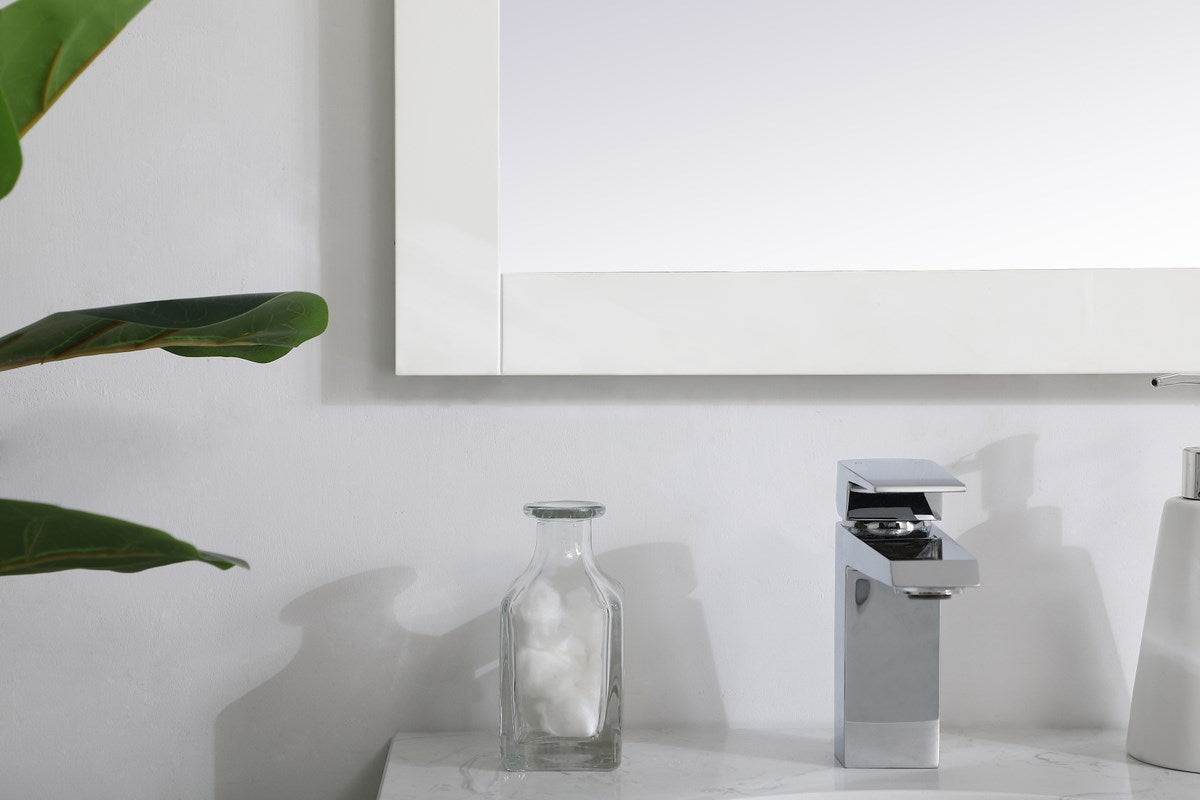 Rectangle Vanity Mirror 18 Inch In White