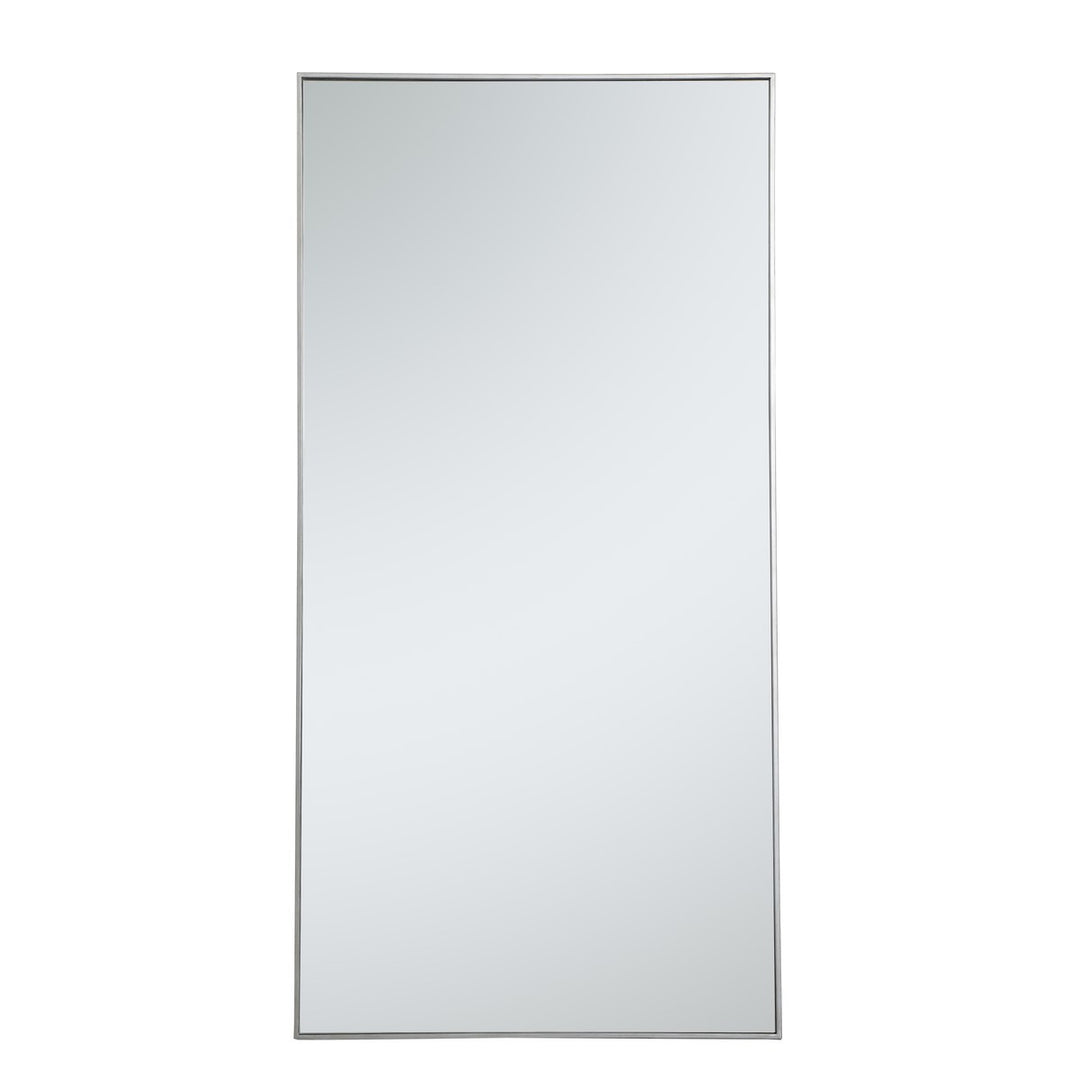 Metal Frame Rectangle Mirror 36 Inch In Silver by Elegant Decor
