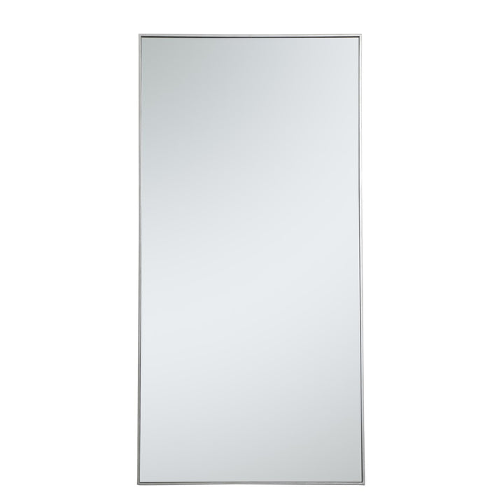 Metal Frame Rectangle Mirror 36 Inch In Silver by Elegant Decor