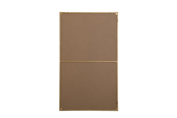 Metal Frame Rectangle Mirror 36 Inch In Brass