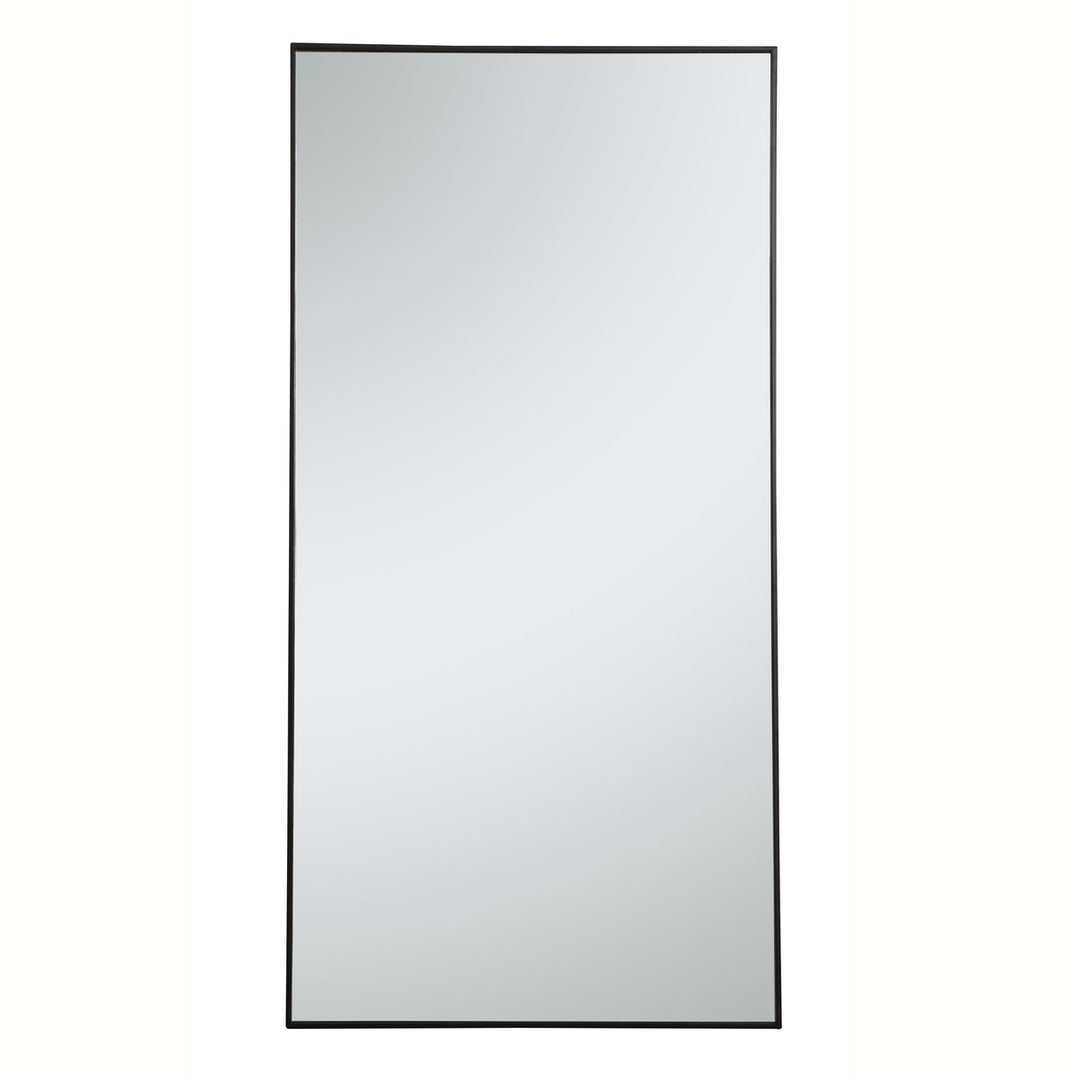 Metal Frame Rectangle Mirror 36 Inch In Black by Elegant Decor