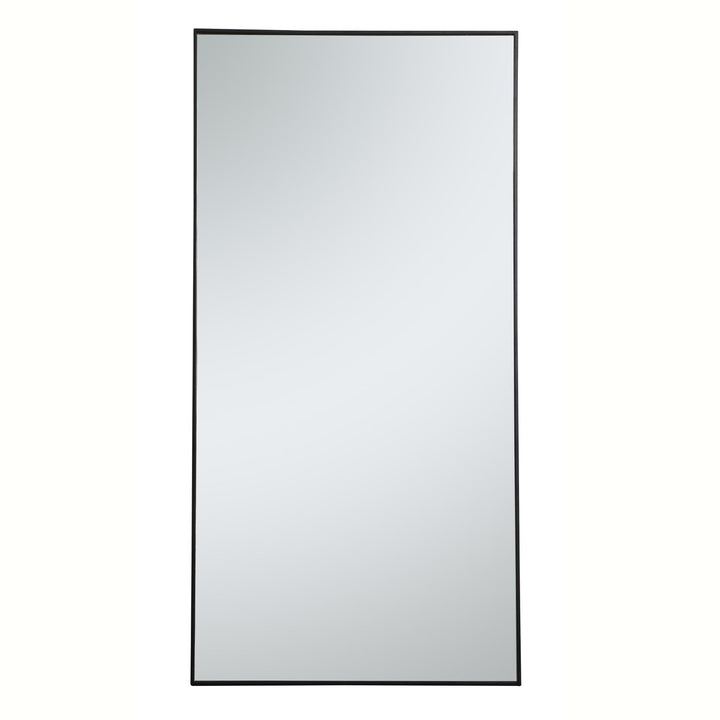 Metal Frame Rectangle Mirror 36 Inch In Black by Elegant Decor