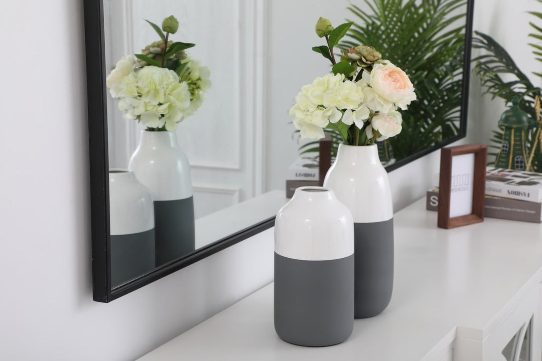 Metal Frame Rectangle Mirror 36 Inch In Black