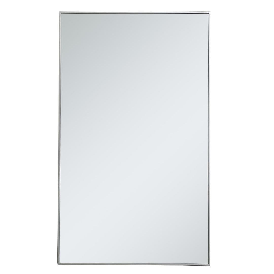 Metal Frame Rectangle Mirror 36 Inch In Silver by Elegant Decor