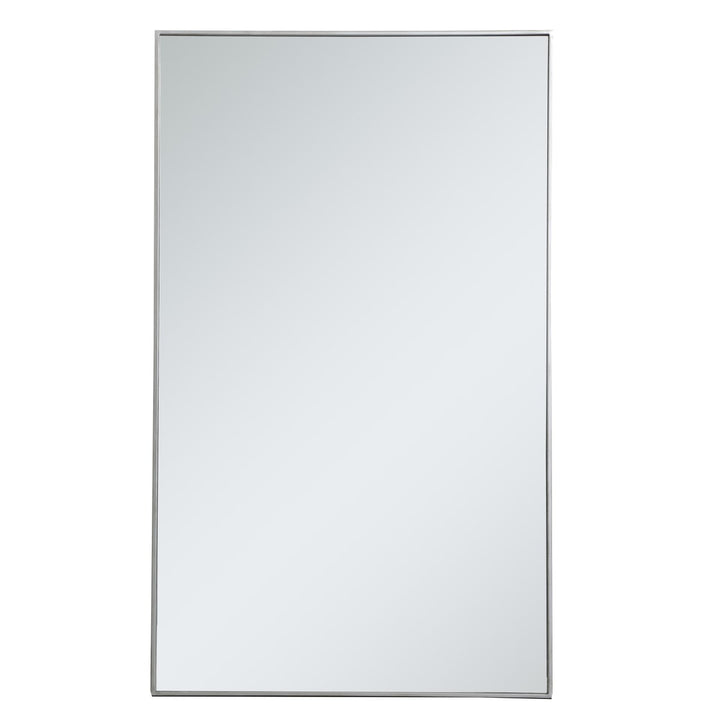 Metal Frame Rectangle Mirror 36 Inch In Silver by Elegant Decor