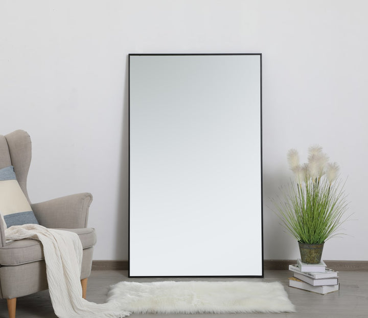 Metal Frame Rectangle Mirror 36 Inch In Black