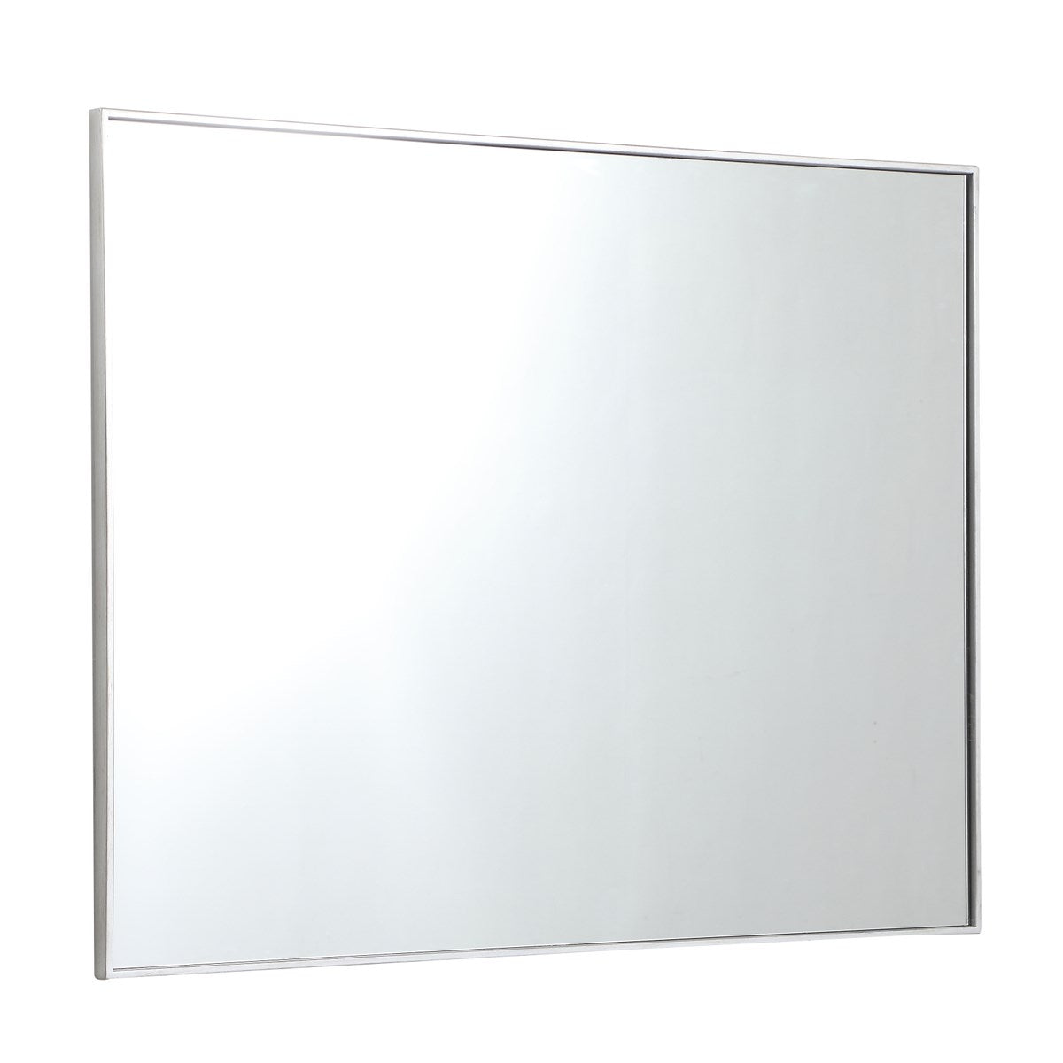 Metal Frame Rectangle Mirror 36 Inch In Silver